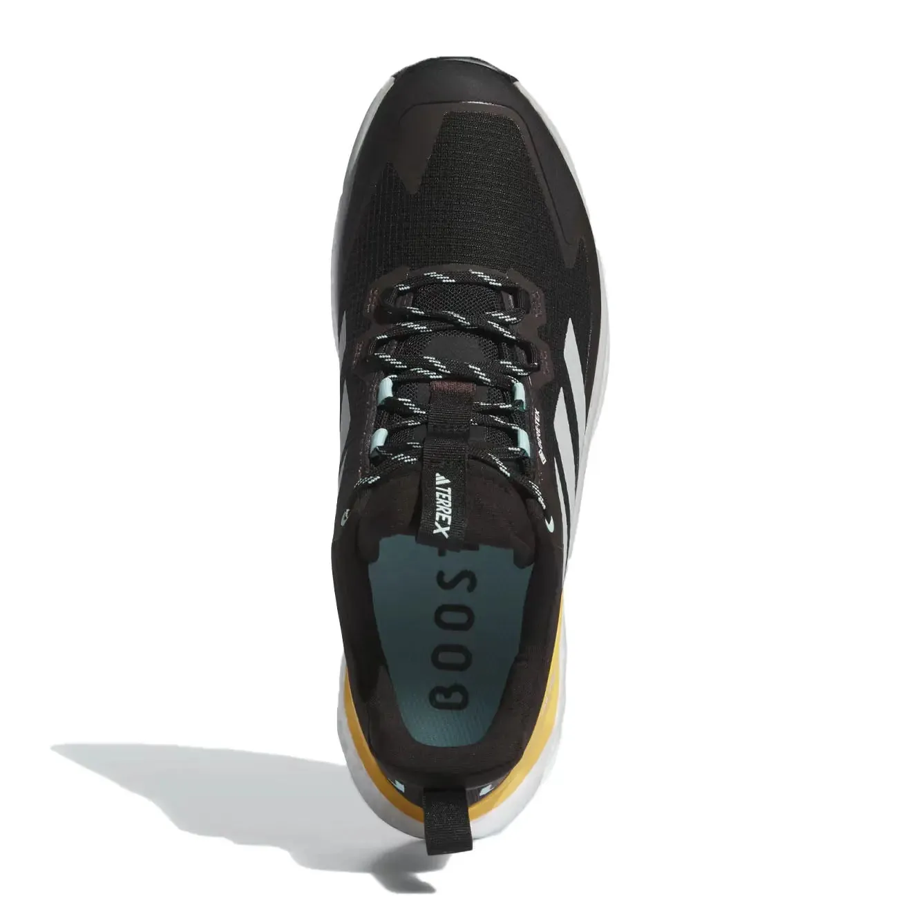 Adidas Terrex Free Hiker 2.0 Low Gore-Tex Chaussures de Randonnée Noir de Base / Argent Merveille / Bleu Aqua Semi Flash