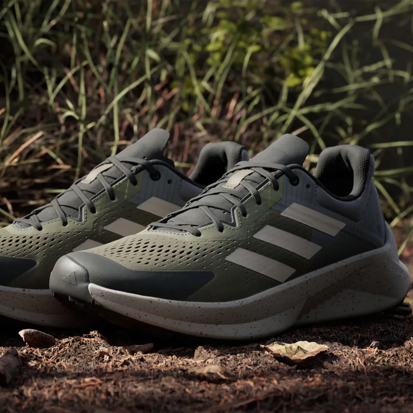 Adidas Terrex Soulstride Flow Chaussure de Trail Olive Strata / Beige Merveille / Charbon