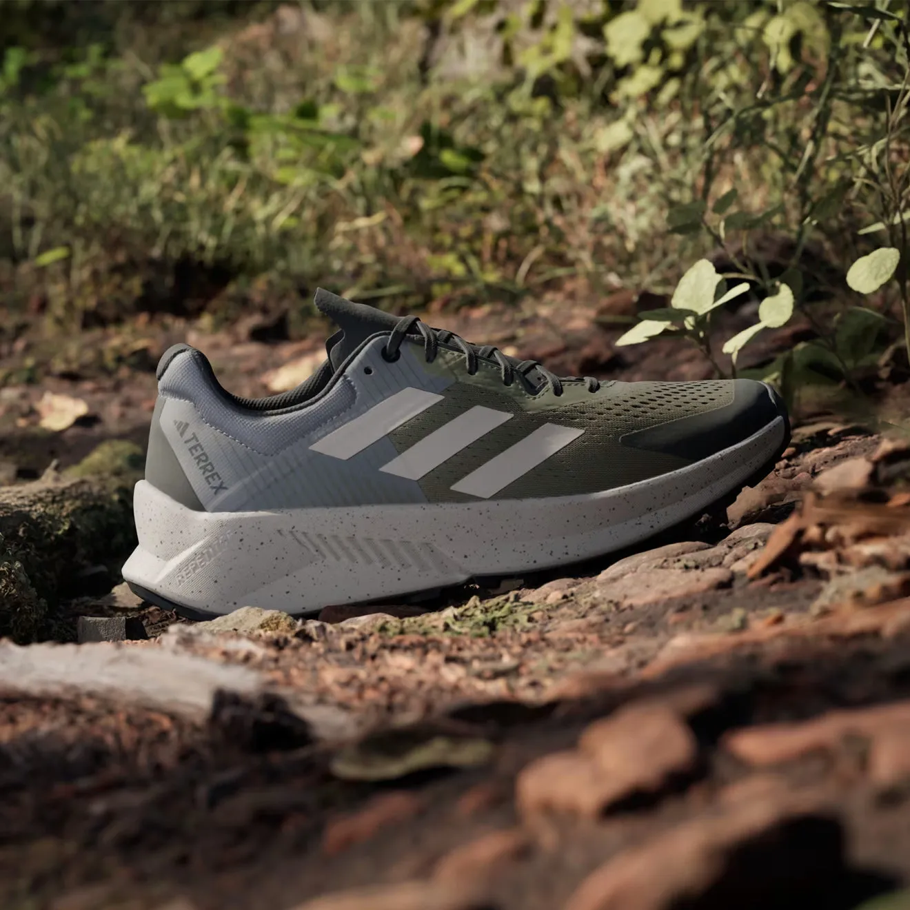 Adidas Terrex Soulstride Flow Chaussure de Trail Olive Strata / Beige Merveille / Charbon