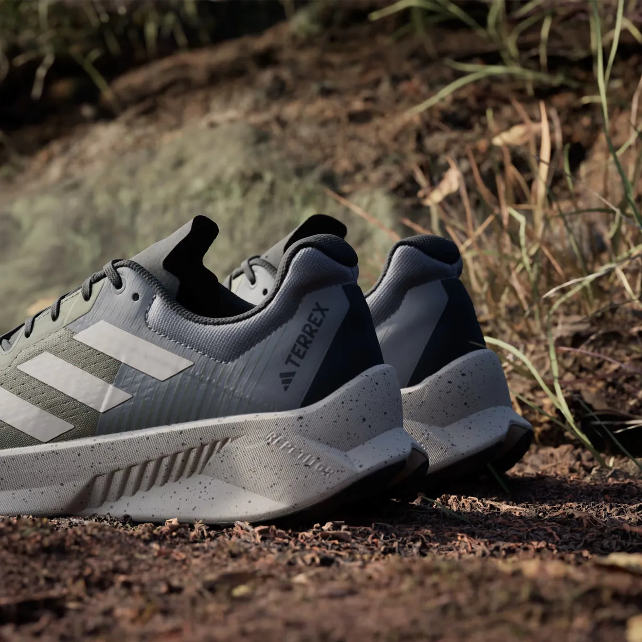 Adidas Terrex Soulstride Flow Chaussure de Trail Olive Strata / Beige Merveille / Charbon