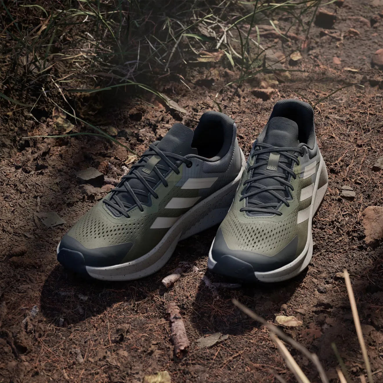 Adidas Terrex Soulstride Flow Chaussure de Trail Olive Strata / Beige Merveille / Charbon