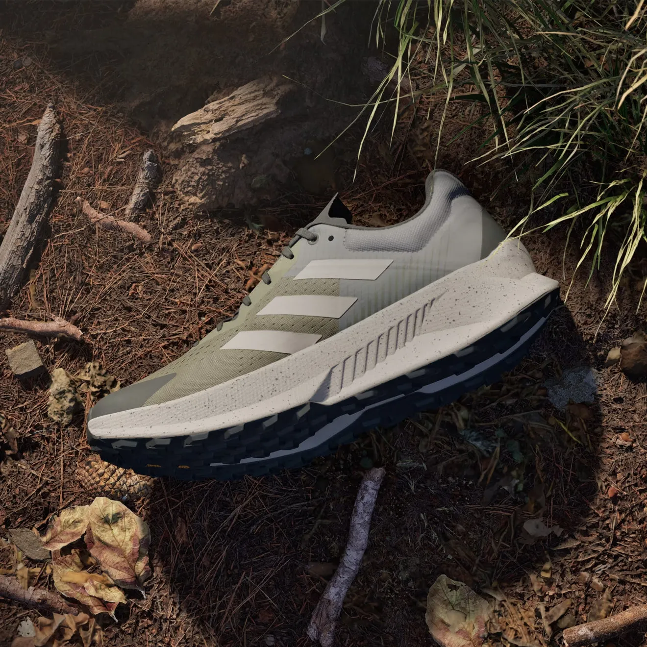 Adidas Terrex Soulstride Flow Chaussure de Trail Olive Strata / Beige Merveille / Charbon