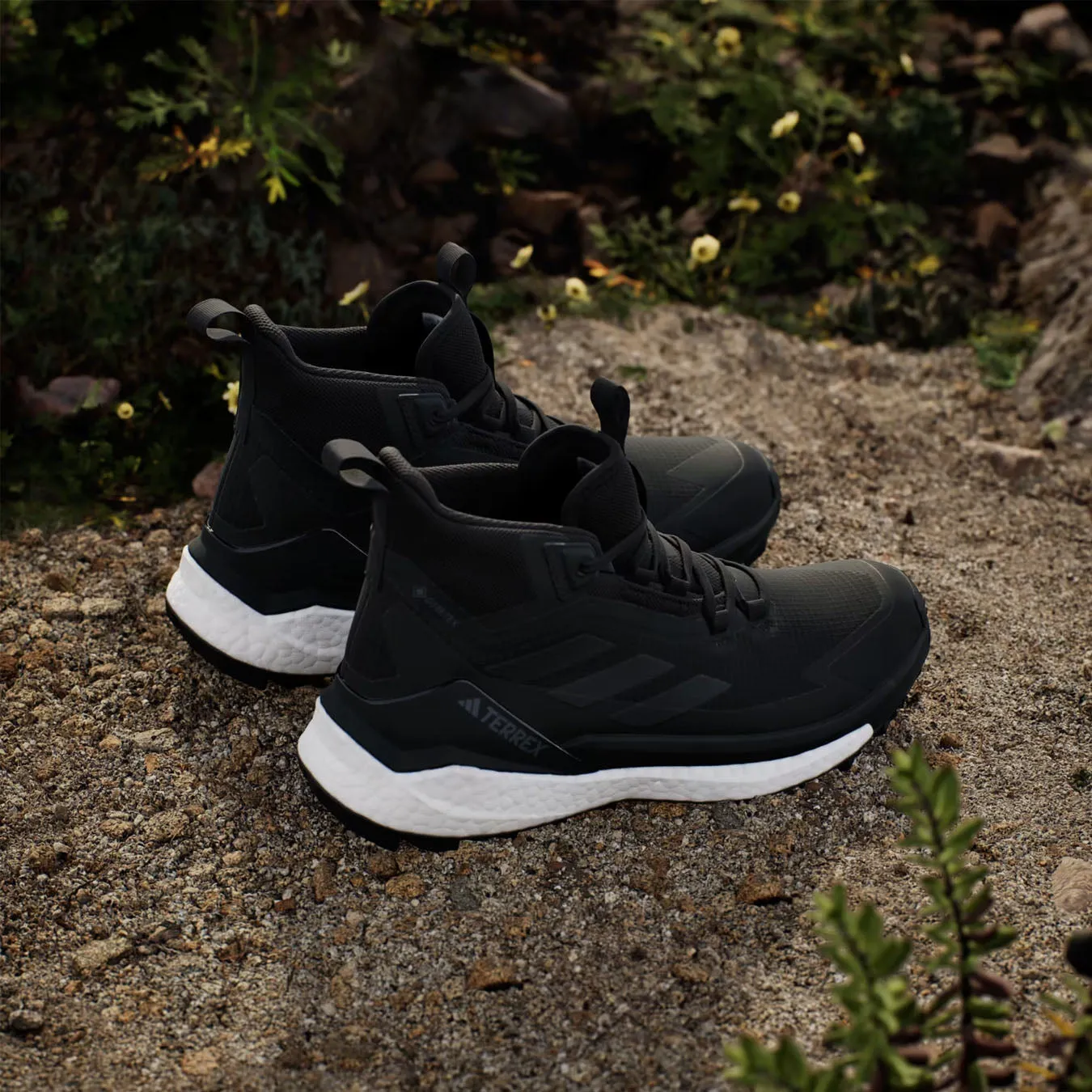 Adidas Terrex Chaussures de Randonnée Femme Free Hiker 2 Gore-Tex Noir de Base / Noir de Base / Blanc Nuage