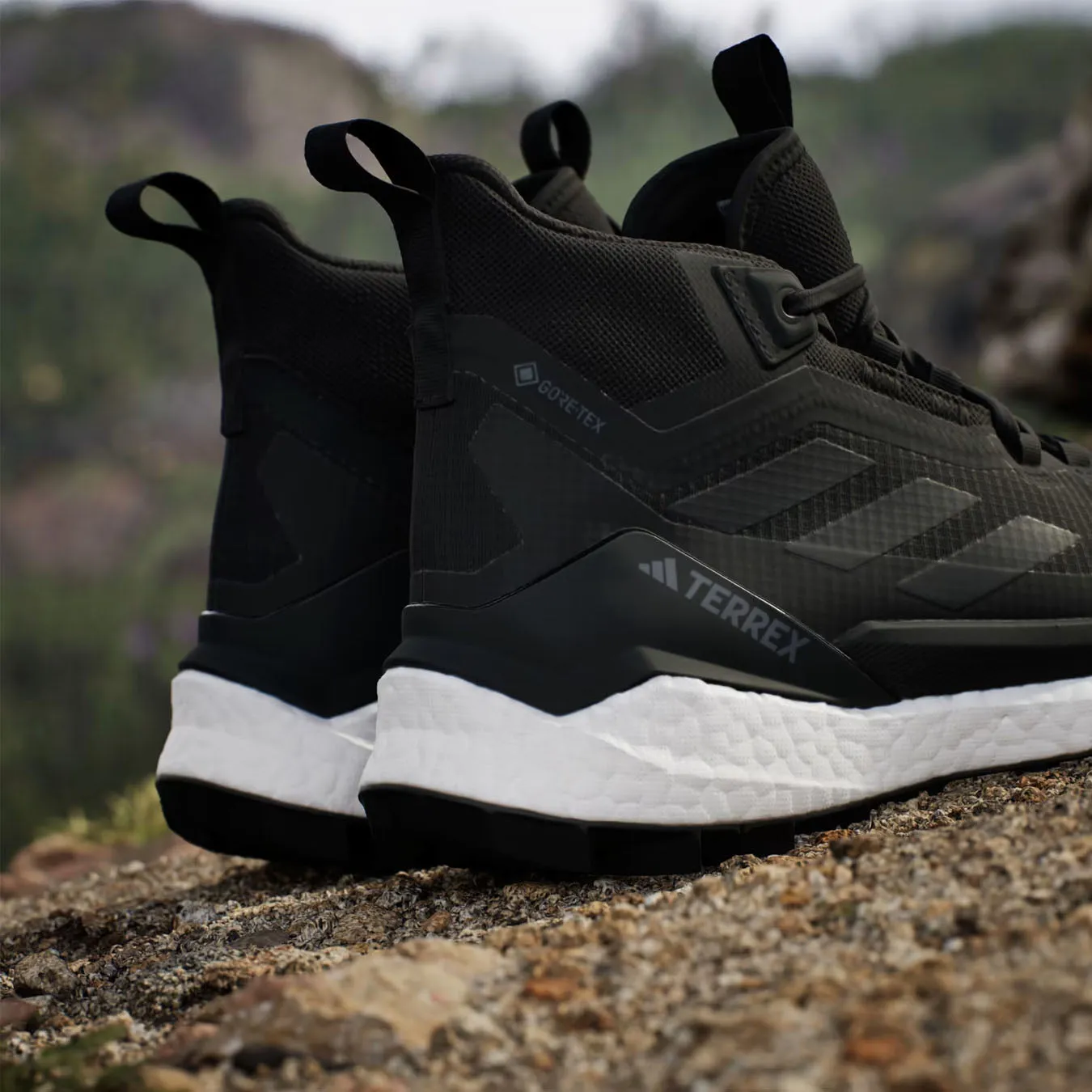 Adidas Terrex Chaussures de Randonnée Femme Free Hiker 2 Gore-Tex Noir de Base / Noir de Base / Blanc Nuage
