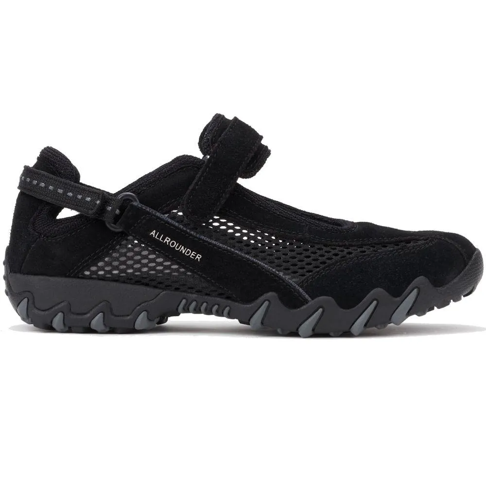 Niro Noir Suédé/Maille pour Femme Polyvalente