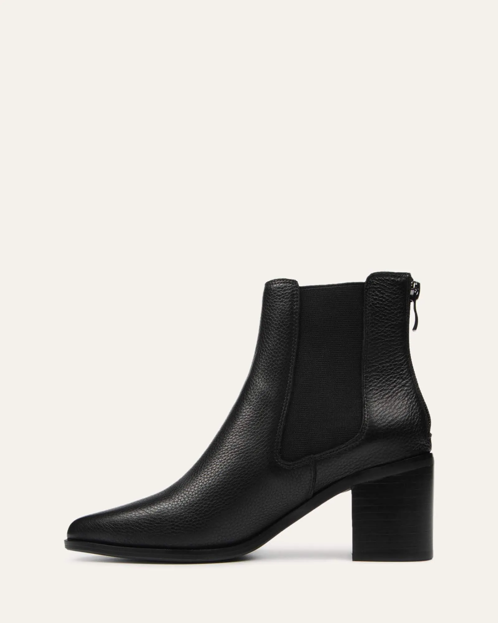 BOTTINES ALLURE MI-MOLET EN CUIR NOIR