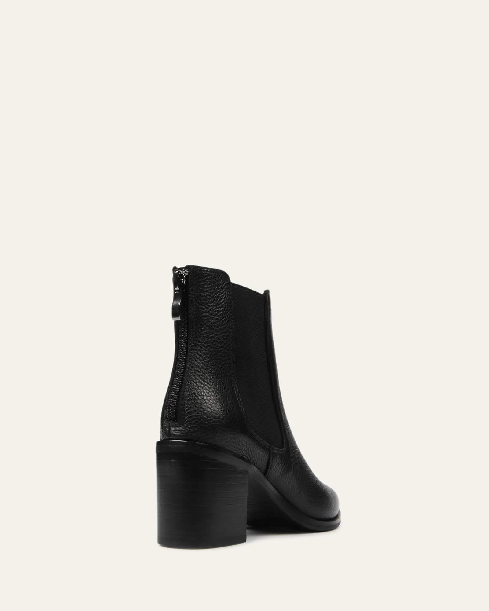 BOTTINES ALLURE MI-MOLET EN CUIR NOIR