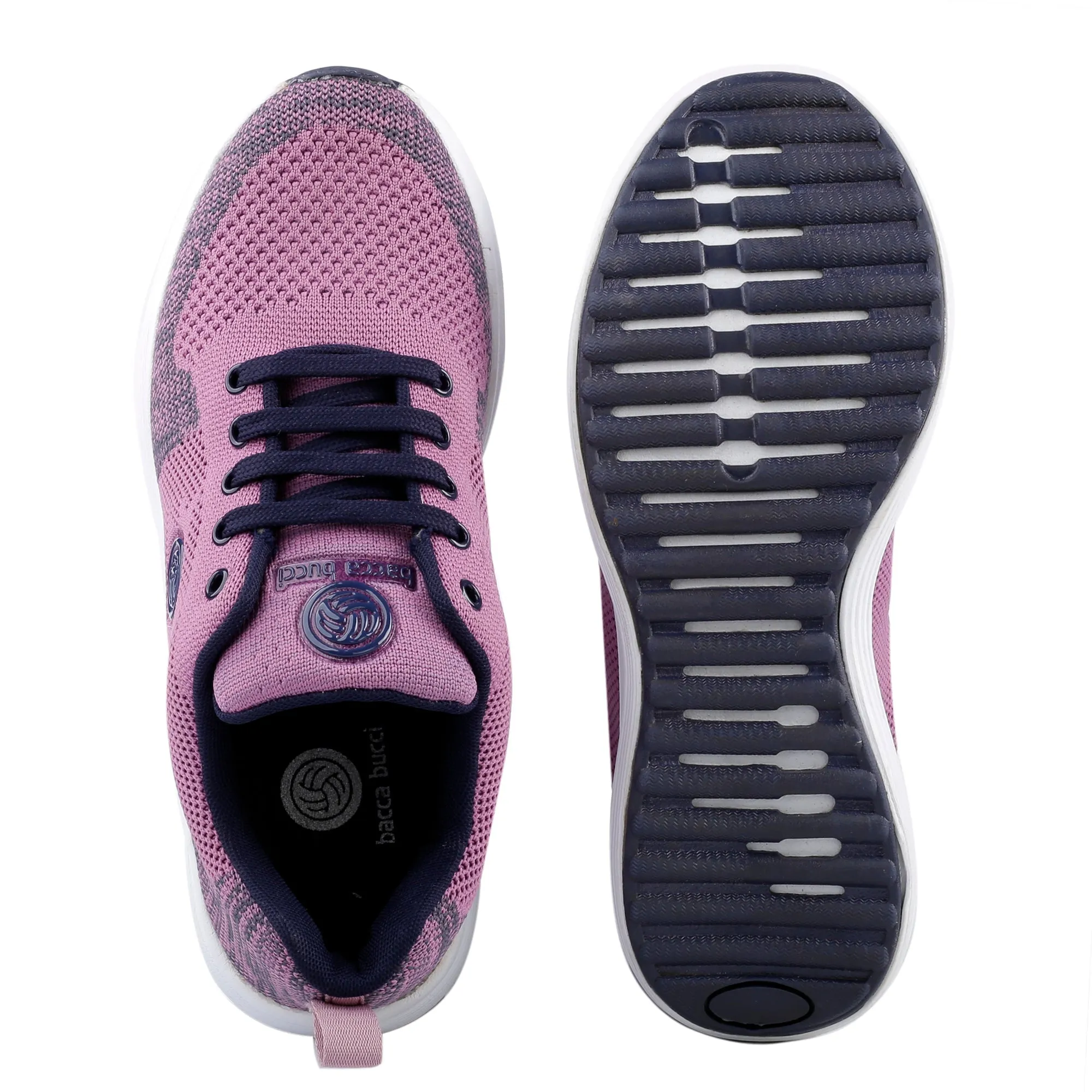 Bacca Bucci TOKYO Chaussures de Course pour Femmes | Chaussures de Marche pour Femmes Rose & Violet
