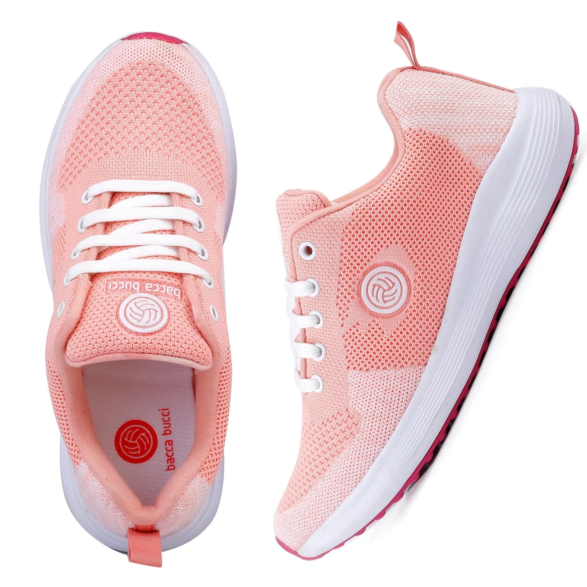 Bacca Bucci TOKYO Chaussures de Course pour Femmes | Chaussures de Marche pour Femmes Rose & Violet