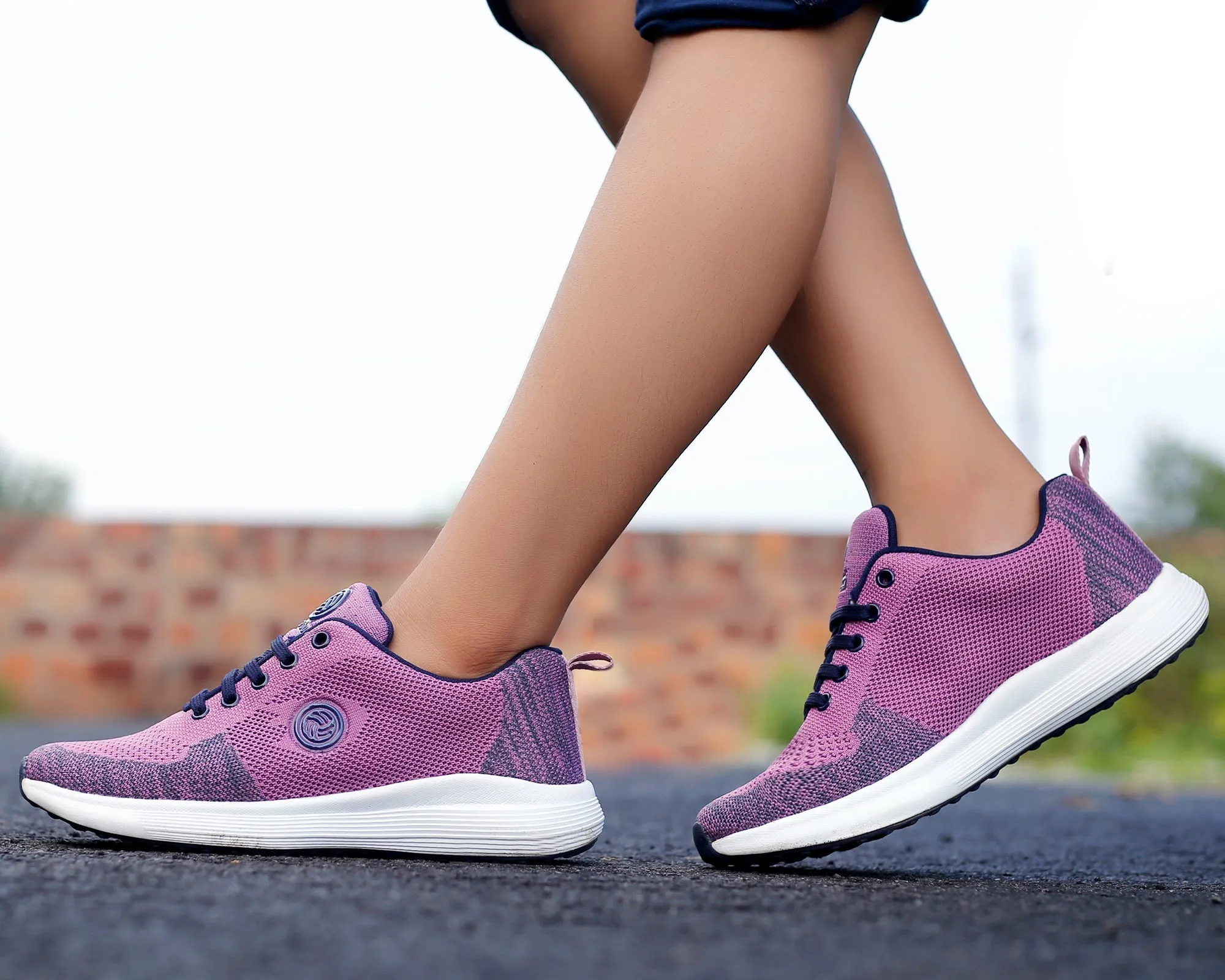 Bacca Bucci TOKYO Chaussures de Course pour Femmes | Chaussures de Marche pour Femmes Rose & Violet
