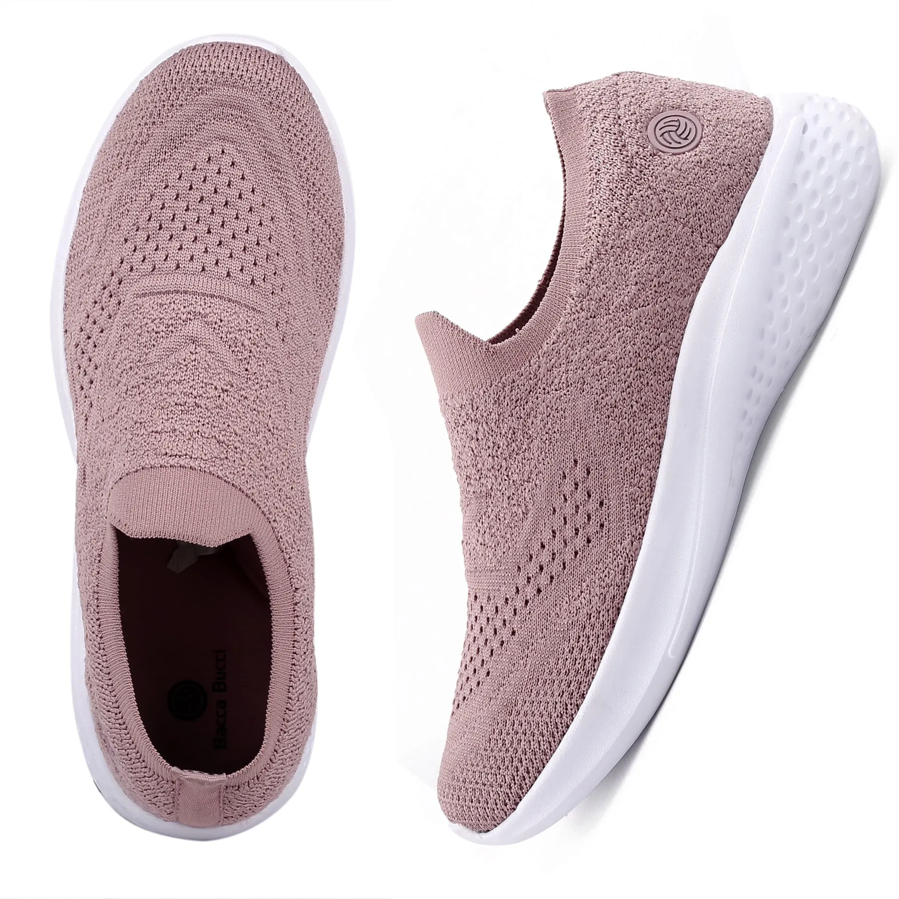 Bacca Bucci Femme WALKER Slip-On Marche Respirant Mesh Chaussures de Sport Sneakers