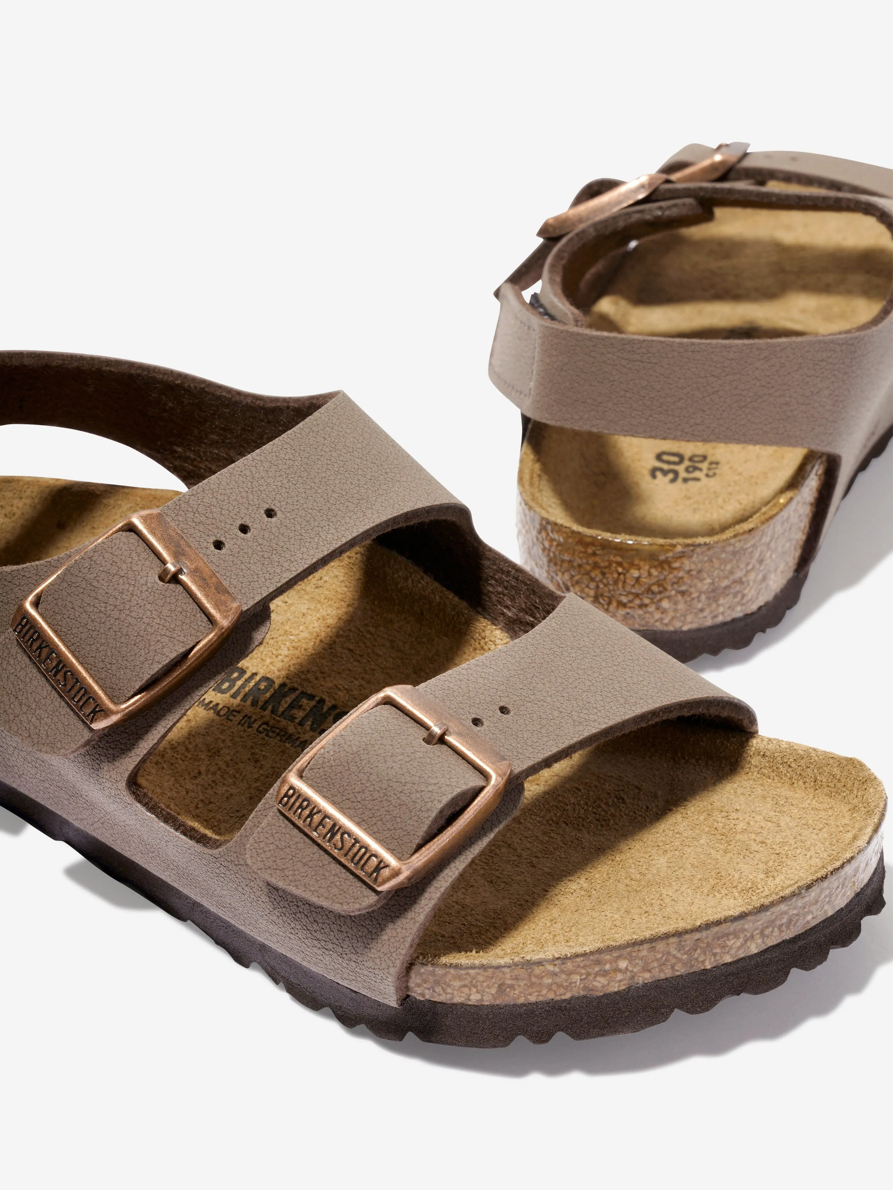 BIRKENSTOCK Sandales Classiques Milano pour Enfants en Marron