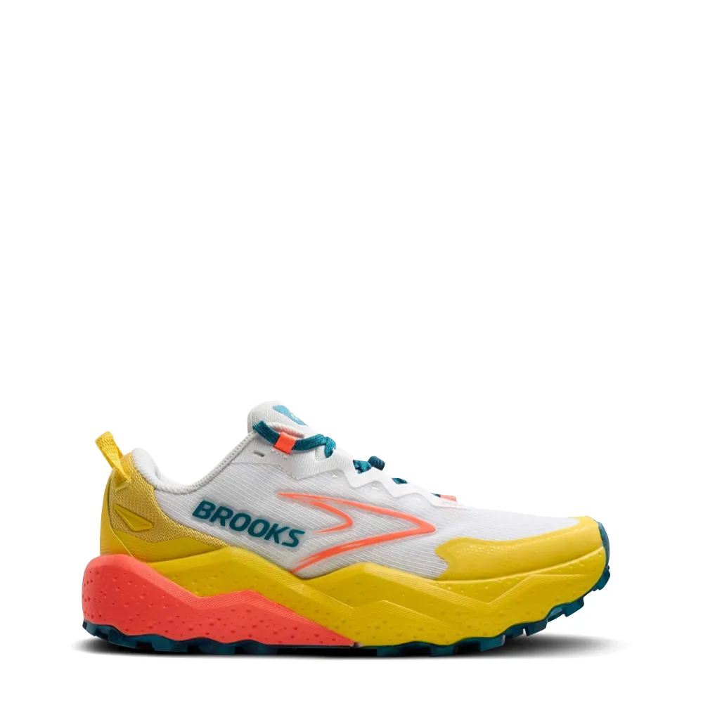 Brooks Women's Caldera 8 Sneaker en Bleu Nuancé/Coing/Flamme
