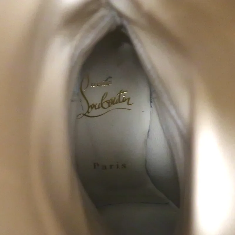 Christian Louboutin Bottes Majung à Franges en Cuir Noir Taille 35.5