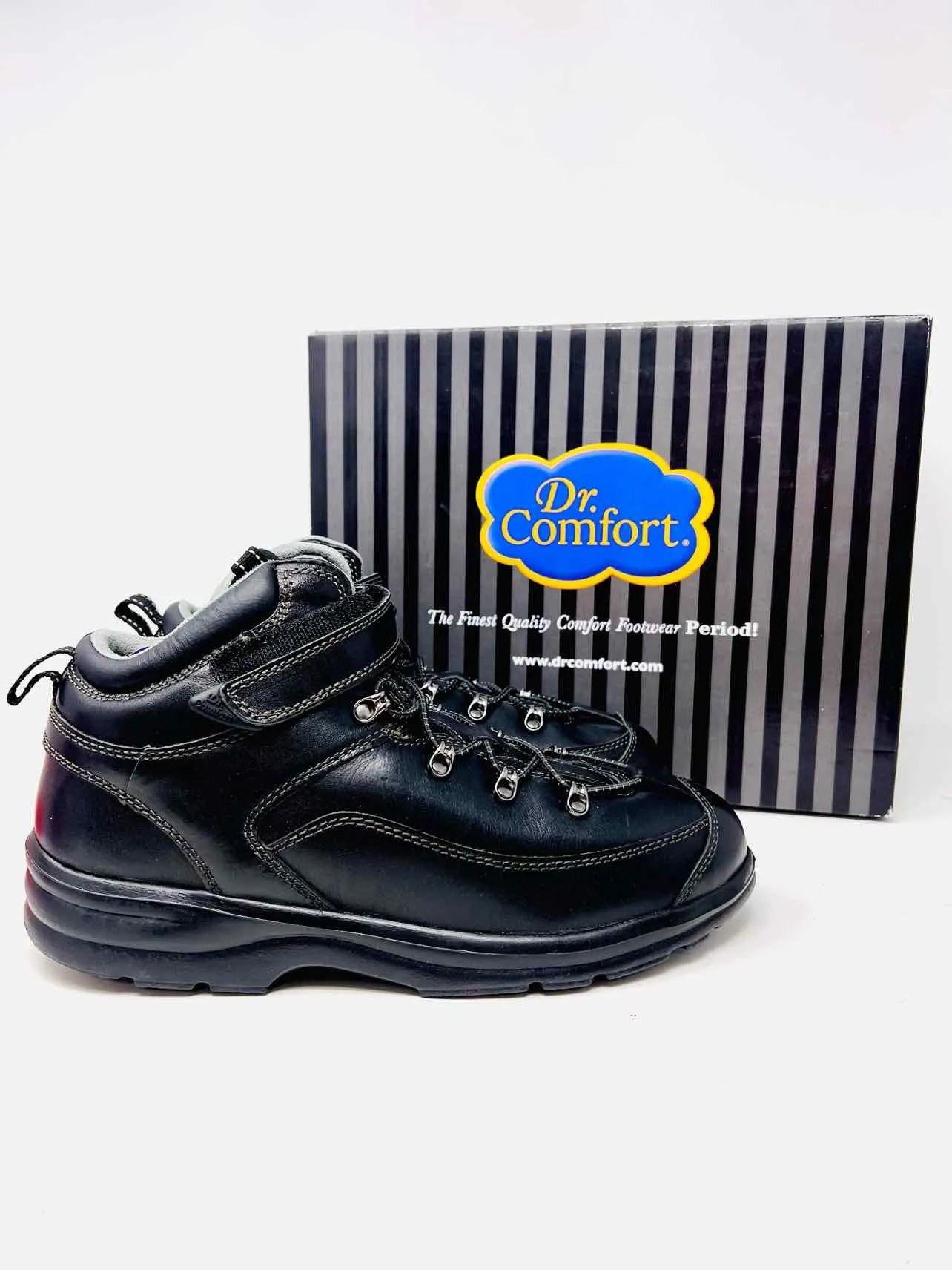 Dr. Comfort Taille 8 Cuir Noir AVEC BOÎTE !!! Chaussures Sneakers