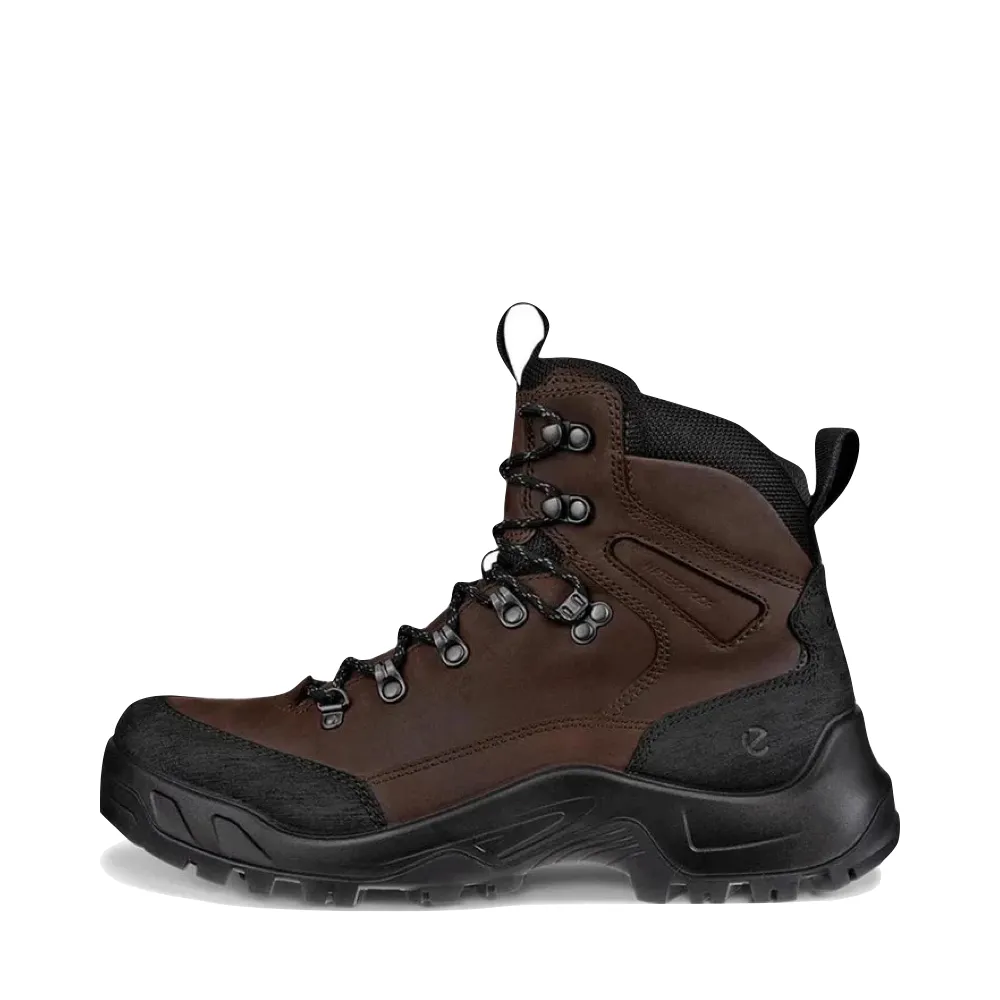 Botte de randonnée imperméable pour hommes Ecco en noir/moka