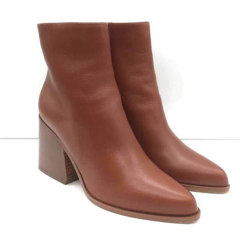Bottes chelsea Gabriela Hearst Ava en cuir marron taille 36.5