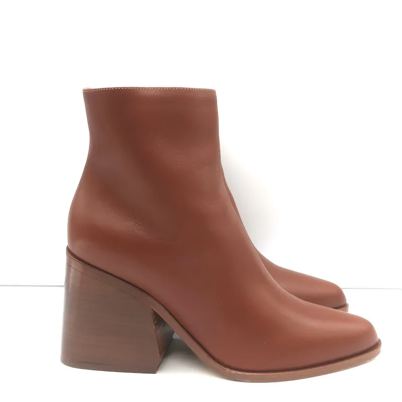 Bottes chelsea Gabriela Hearst Ava en cuir marron taille 36.5