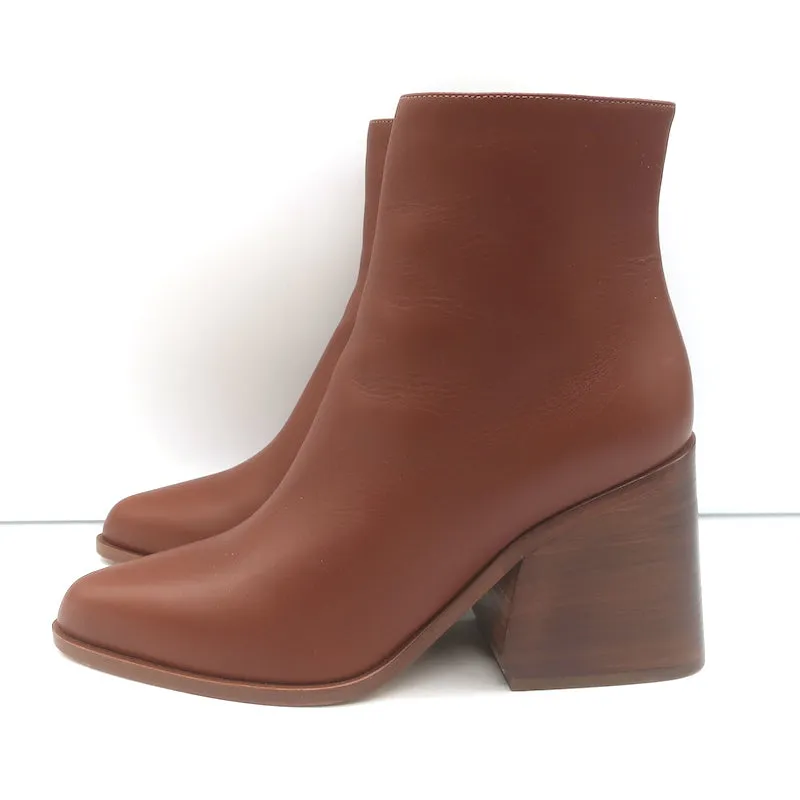 Bottes chelsea Gabriela Hearst Ava en cuir marron taille 36.5
