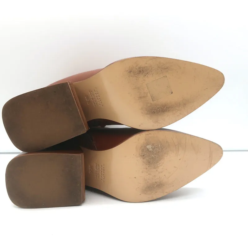 Bottes chelsea Gabriela Hearst Ava en cuir marron taille 36.5