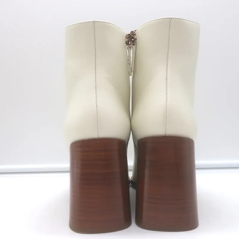 Bottes chelsea Gabriela Hearst Ava en cuir crème taille 36.5