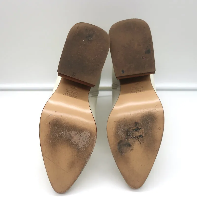 Bottes chelsea Gabriela Hearst Ava en cuir crème taille 36.5