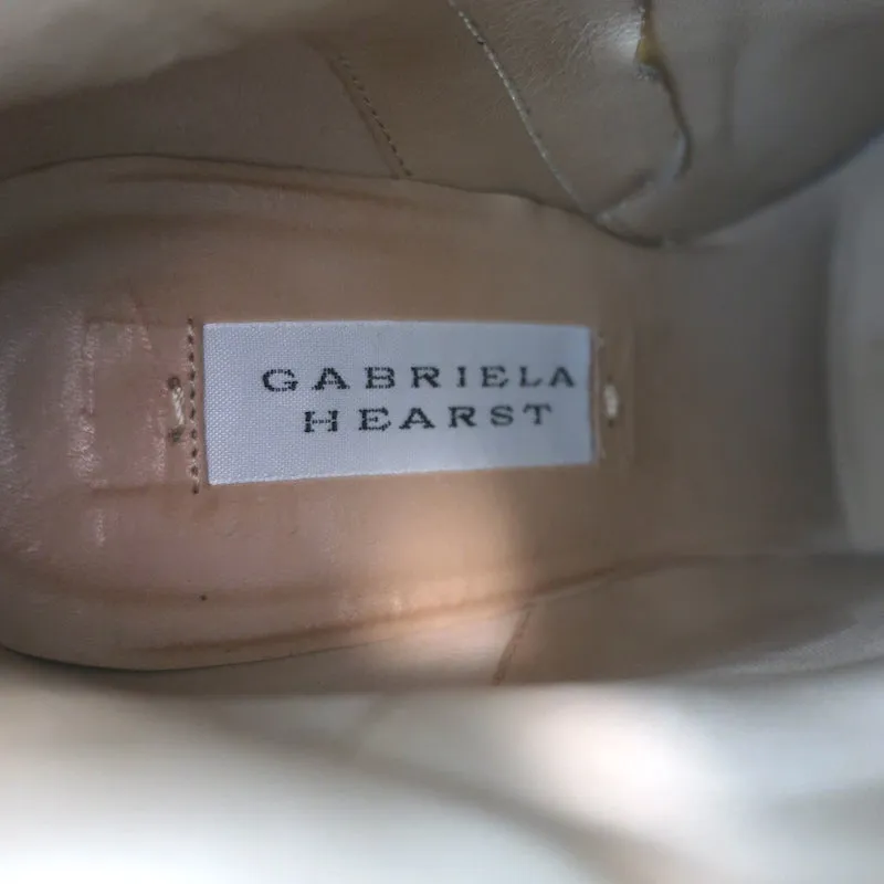 Bottes chelsea Gabriela Hearst Ava en cuir crème taille 36.5