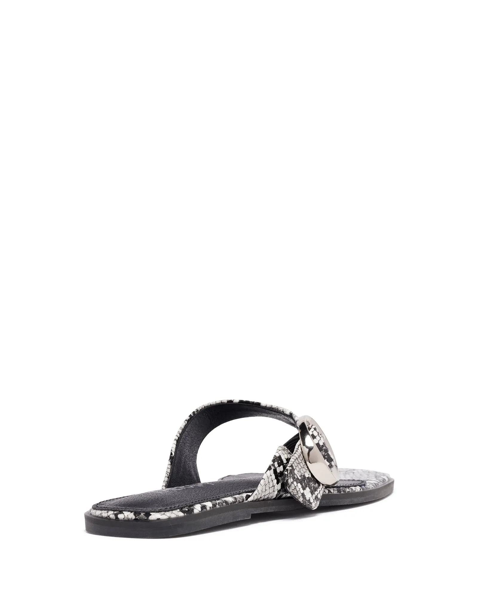 Sandale Gallery Thong Noir/Blanc Serpent