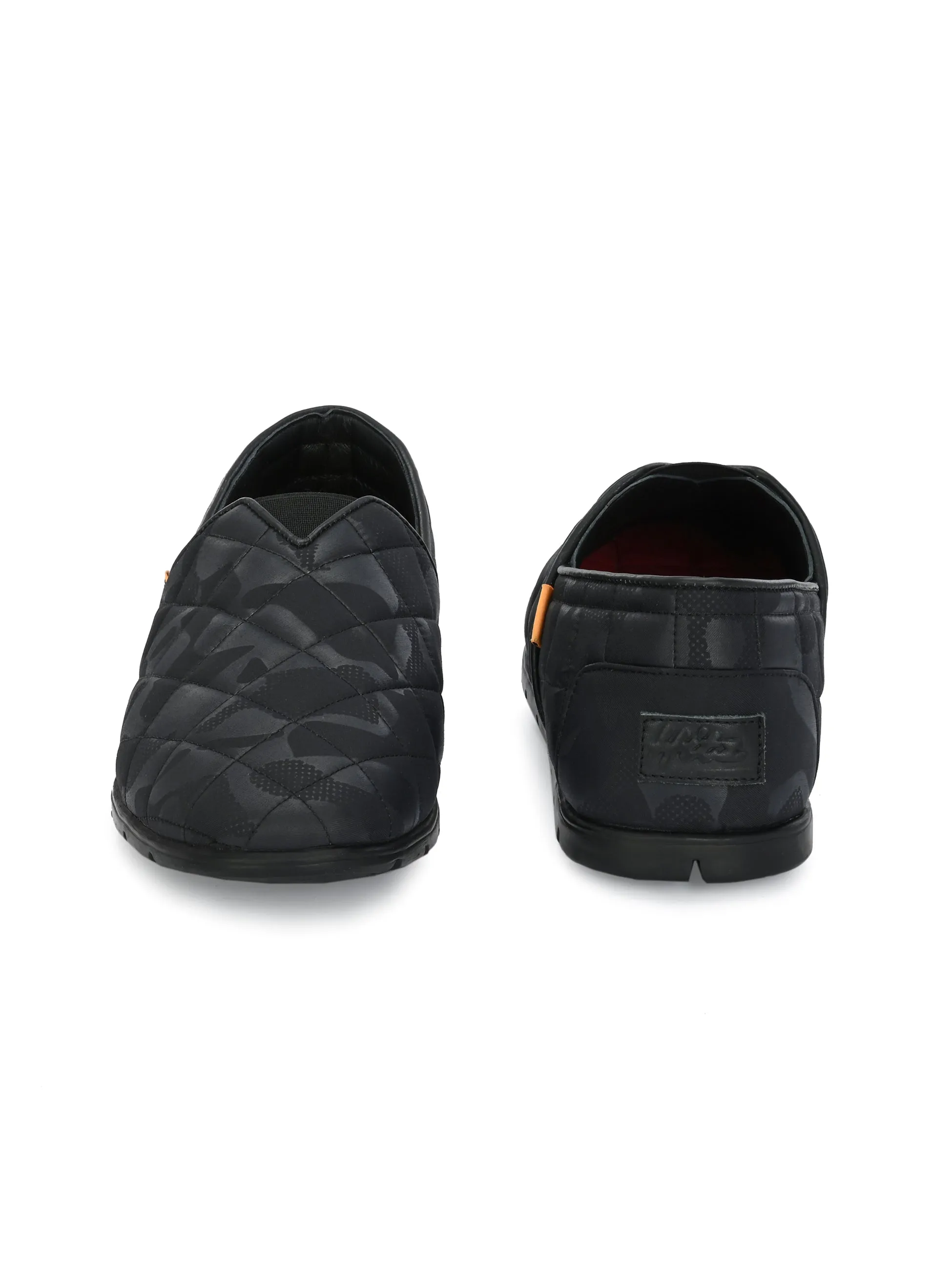 HITZ154 - Chaussures de marche décontractées noires pour hommes