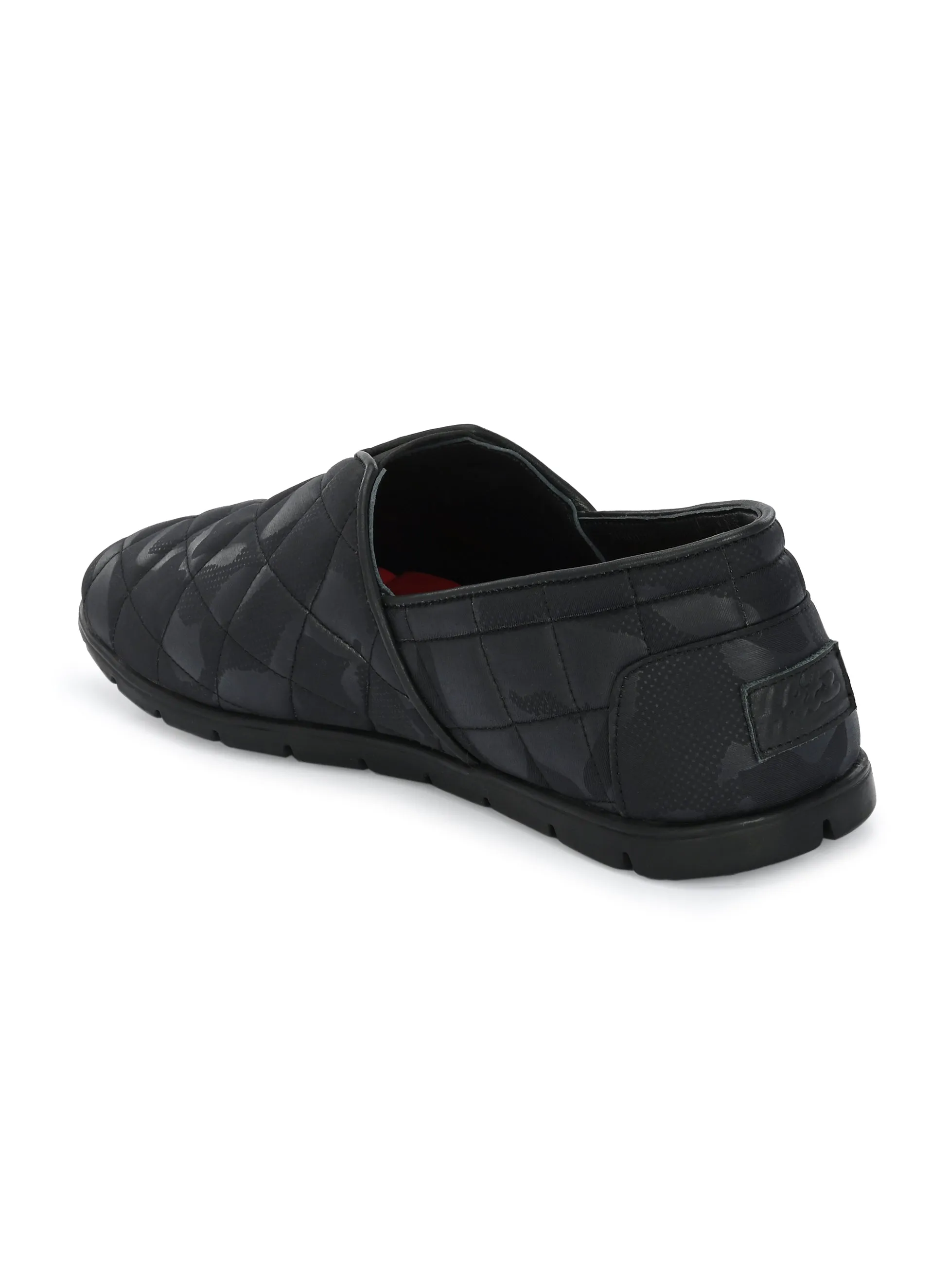 HITZ154 - Chaussures de marche décontractées noires pour hommes
