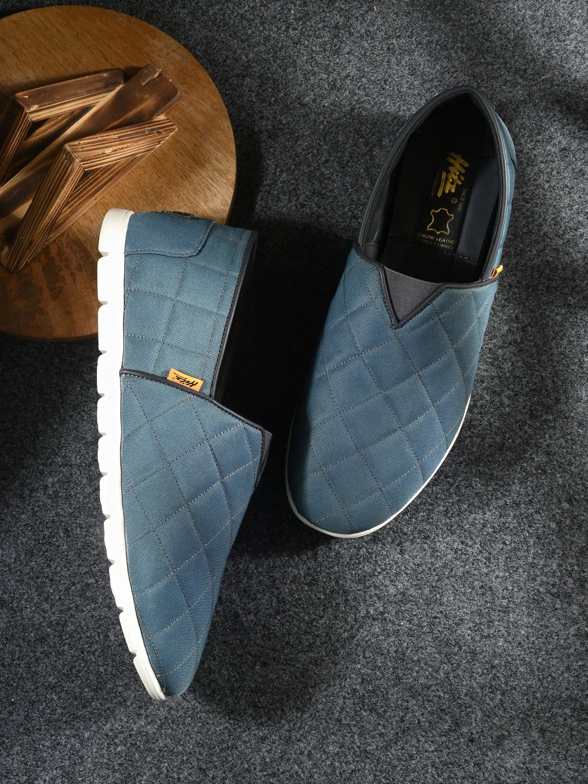 HITZ154 - Chaussures de marche décontractées bleues pour hommes