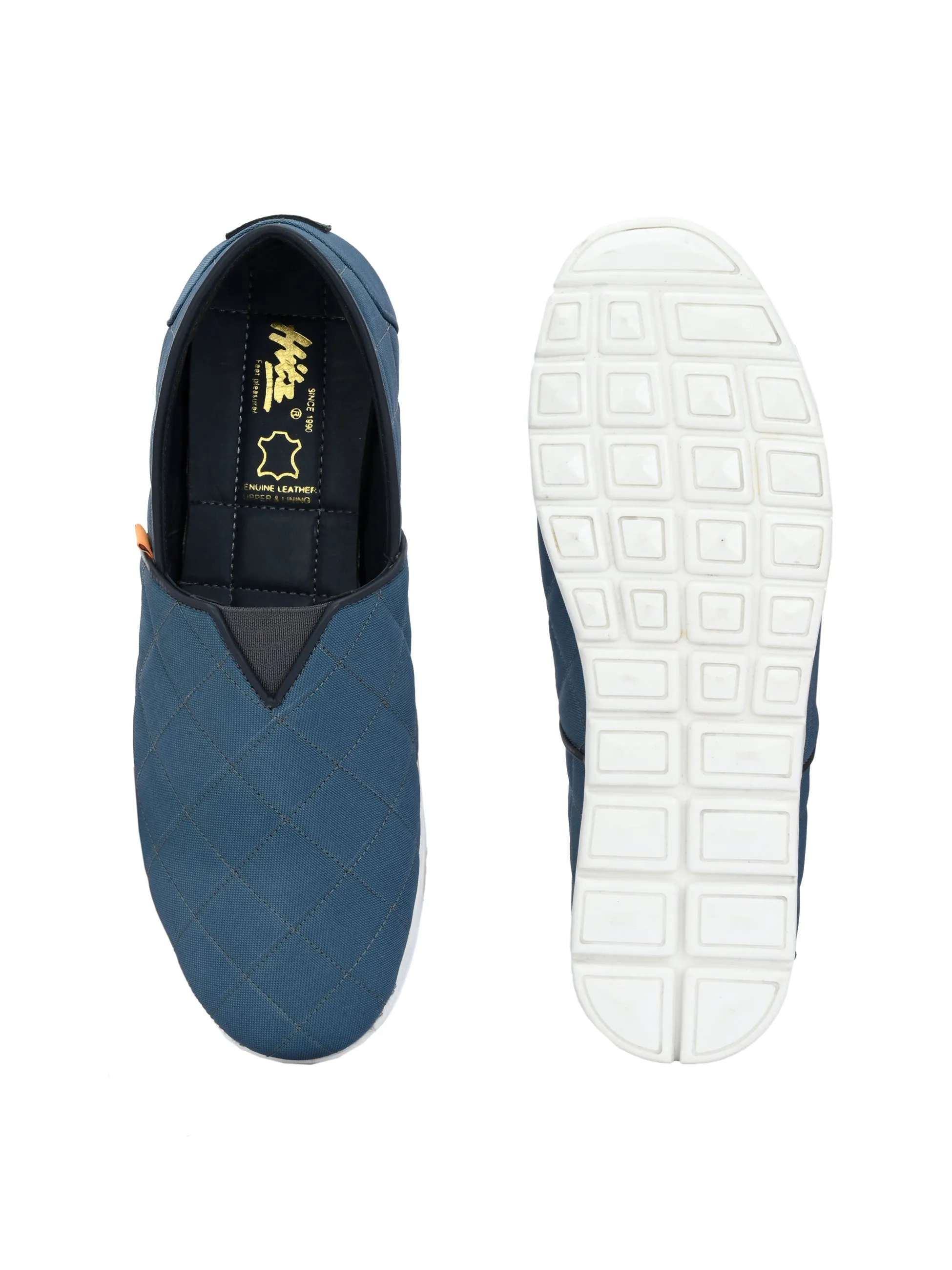 HITZ154 - Chaussures de marche décontractées bleues pour hommes