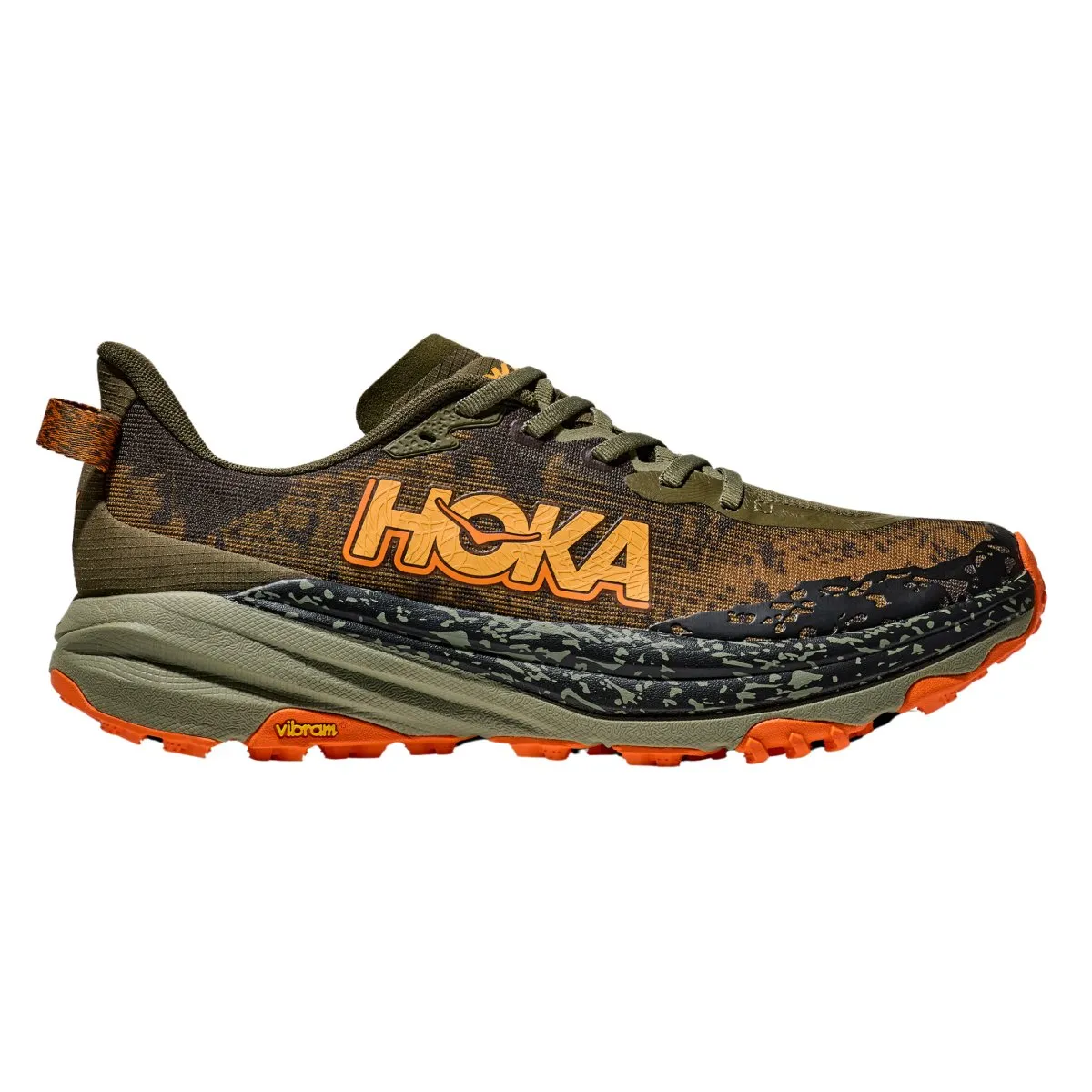 Hoka One One Chaussures Homme Speedgoat 6 Olive Antique/Courge