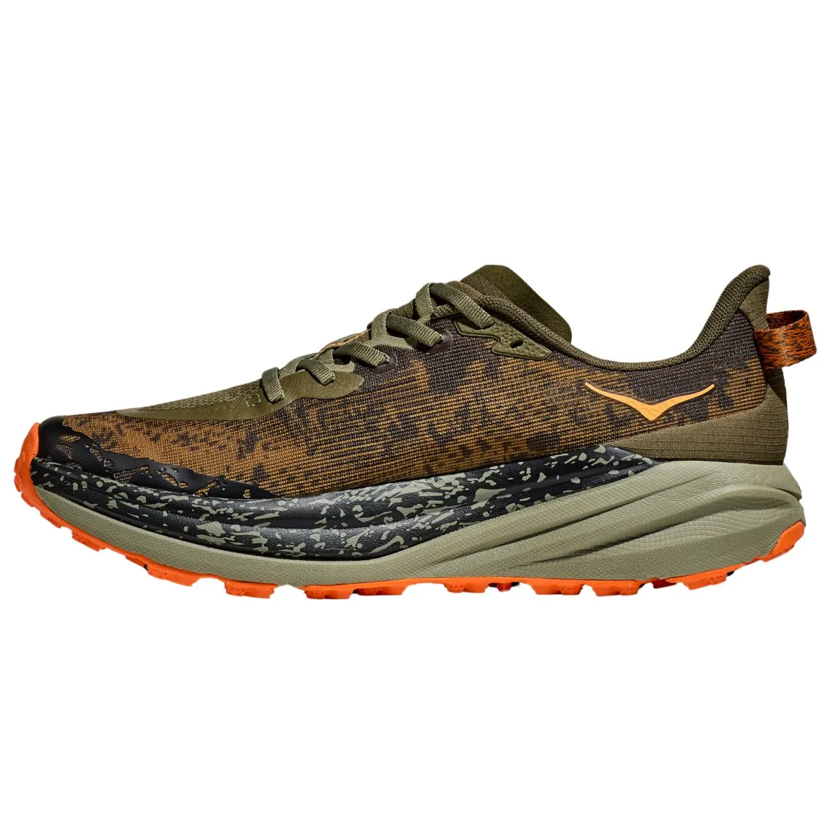 Hoka One One Chaussures Homme Speedgoat 6 Olive Antique/Courge