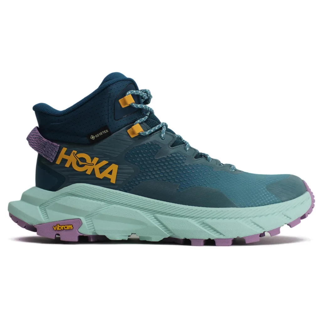 Bottes de randonnée cheville femme synthétique textile Hoka Trail Code GTX
