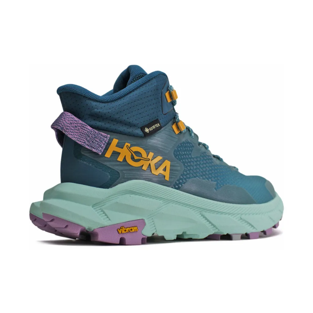 Bottes de randonnée cheville femme synthétique textile Hoka Trail Code GTX