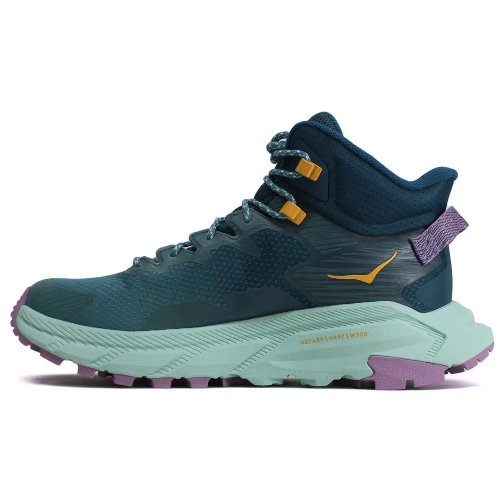 Bottes de randonnée cheville femme synthétique textile Hoka Trail Code GTX
