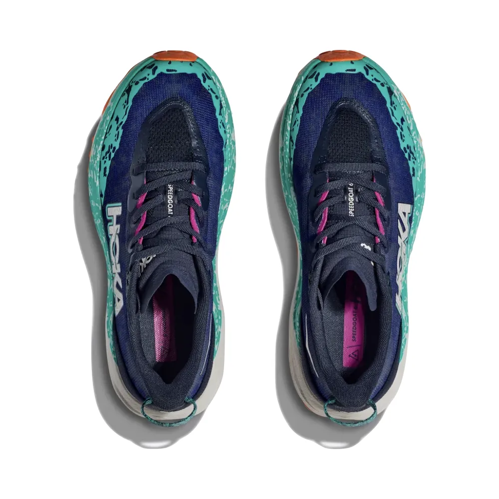 Chaussure de course Hoka Speedgoat 6 pour femme en Bleu universitaire/Météore