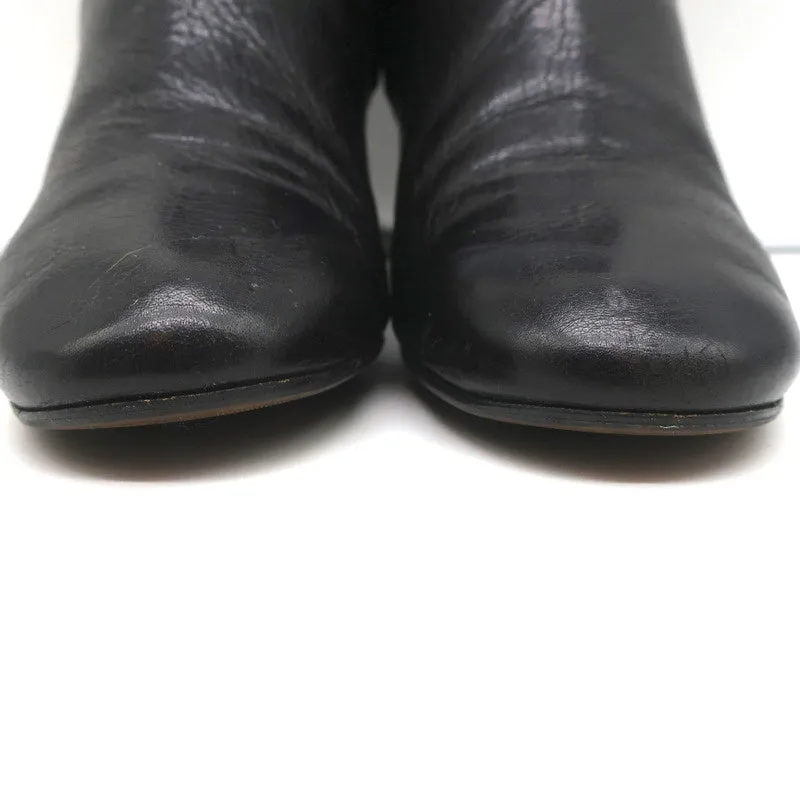 Bottes chelsea Isabel Marant Etoile Drew en cuir noir taille 37 à talon en bois