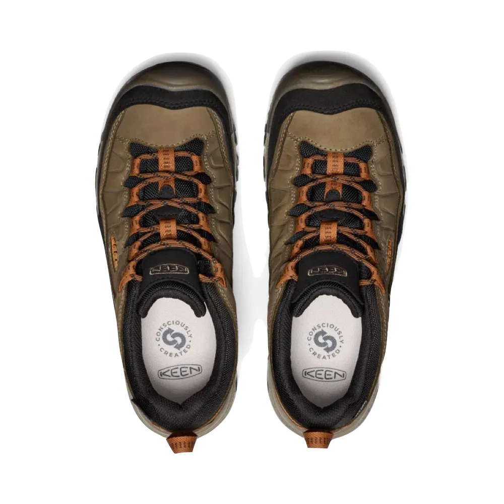 Chaussure de randonnée imperméable KEEN pour hommes Targhee IV en Turtle Sea/Roasted Pecan