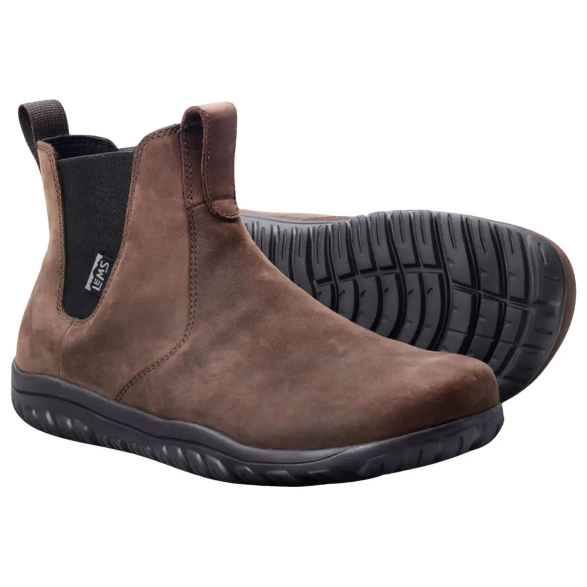 Bottes Chelsea pour hommes Lems en cuir espresso imperméable