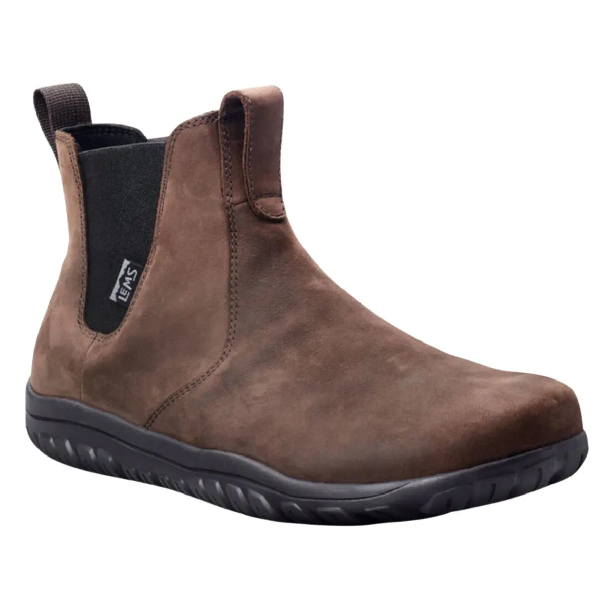 Bottes Chelsea pour hommes Lems en cuir espresso imperméable