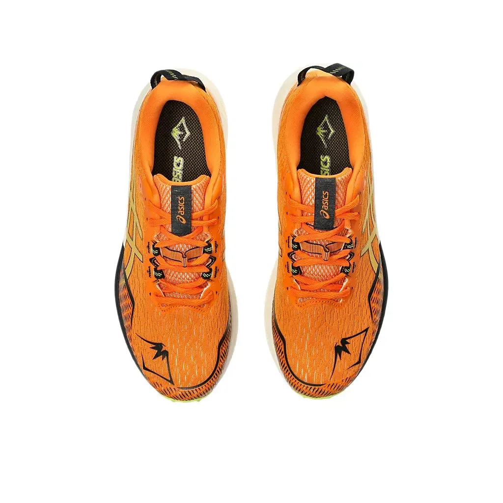 Chaussures Asics Fuji Lite 4 pour Homme Orange Vif/Vert Néon
