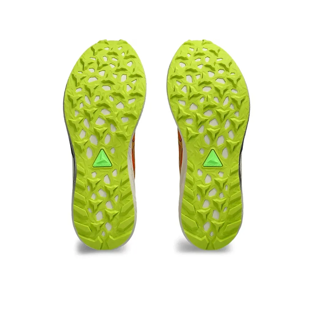 Chaussures Asics Fuji Lite 4 pour Homme Orange Vif/Vert Néon