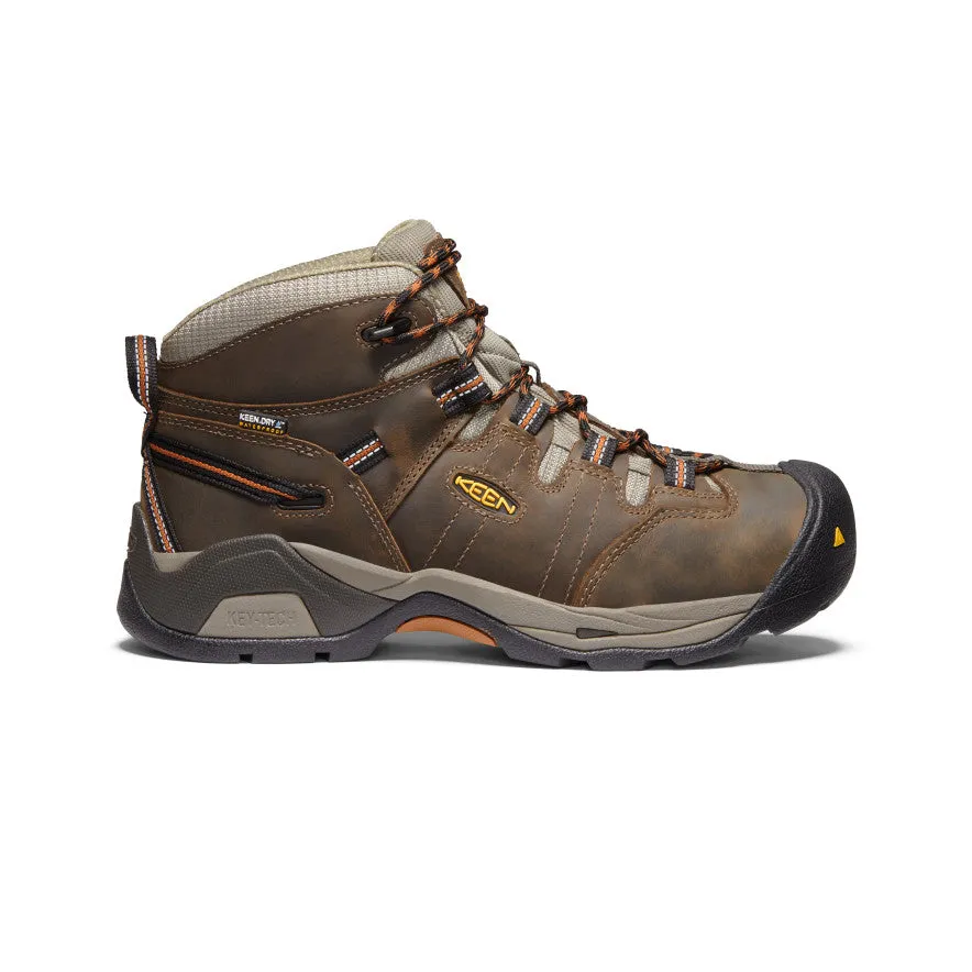 Botte imperméable Detroit XT pour homme (embout souple) | Noir olive/Marron cuir