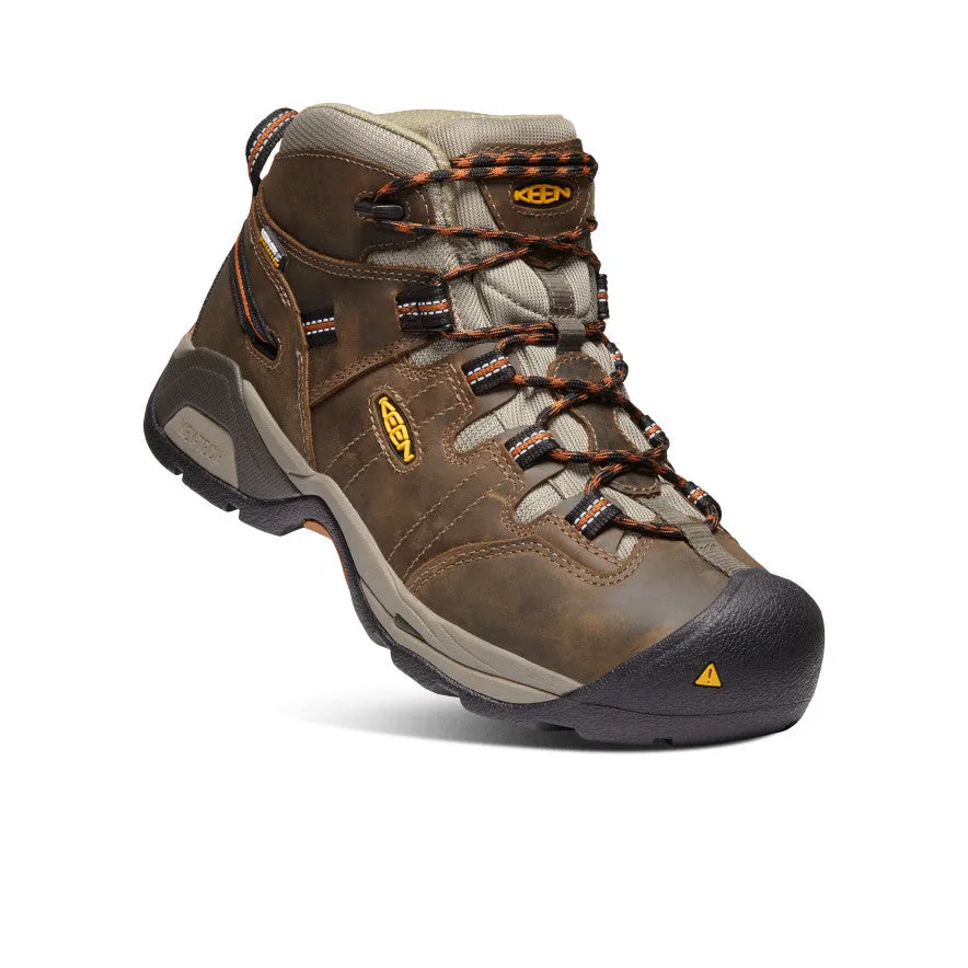 Botte imperméable Detroit XT pour homme (embout souple) | Noir olive/Marron cuir