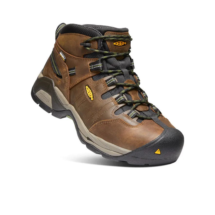 Botte imperméable Detroit XT pour homme (embout d'acier) | Cascade Marron/Vert bronze