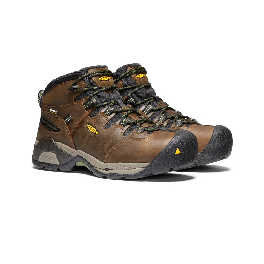 Botte imperméable Detroit XT pour homme (embout d'acier) | Cascade Marron/Vert bronze