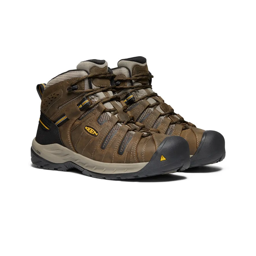 Botte Flint II pour homme (embout d'acier) | Cascade marron/verge d'or