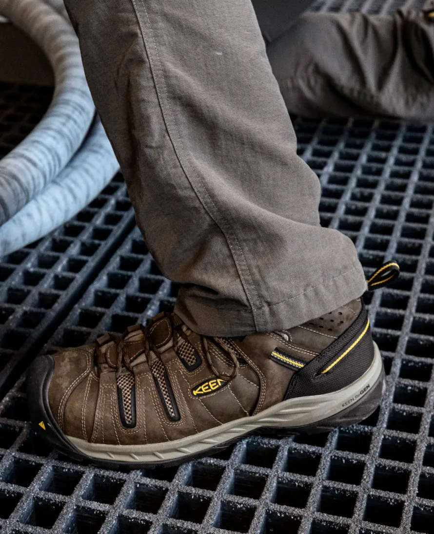 Botte Flint II pour homme (embout d'acier) | Cascade marron/verge d'or